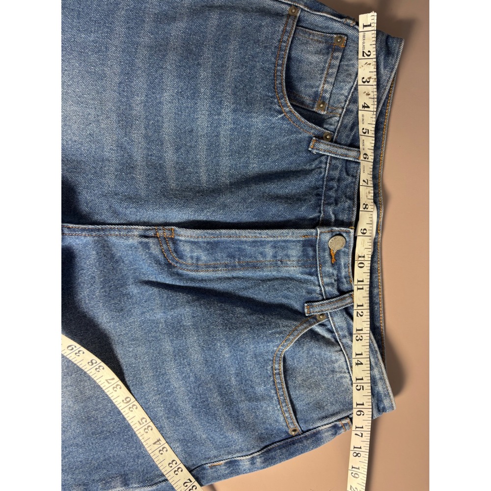 LIYAN MCATEER Women Blue Denim High Rise Straight Leg Jeans Size 29‎ - Picture 7 of 11